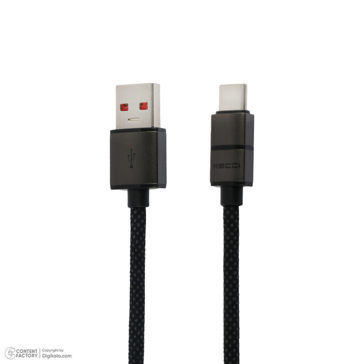 کابل تبدیل USB به USB-C رسی مدل RS12C 100W طول 2 متر