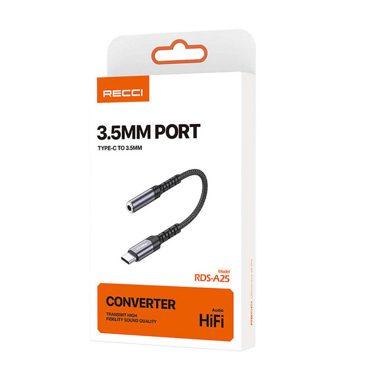 مبدل USB-C به جک 3.5 میلی متری رسی مدل RDS-A25