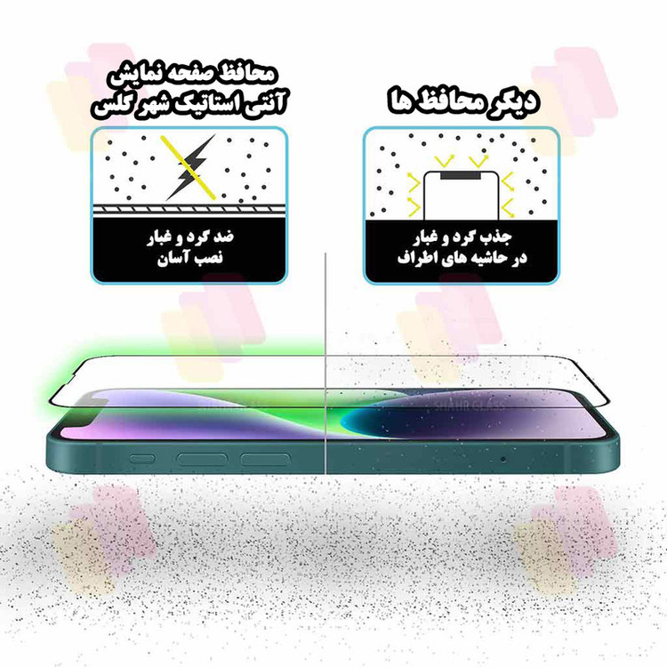 محافظ صفحه نمایش آنتی استاتیک مناسب برای گوشی موبایل سامسونگ Galaxy A26 5G - A16