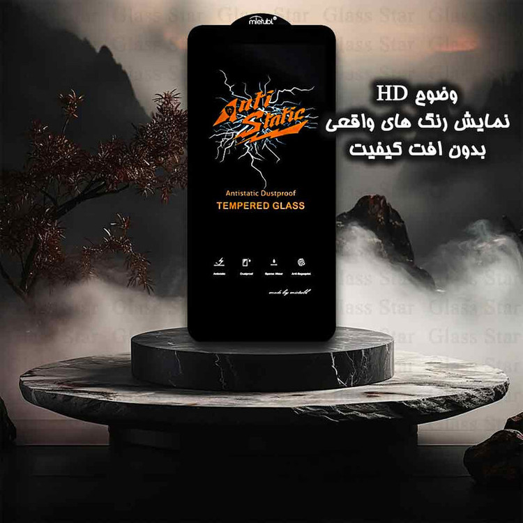 محافظ صفحه نمایش گلس آنتی استاتیک مناسب برای گوشی موبایل سامسونگ Galaxy A35-A55-S23 FE