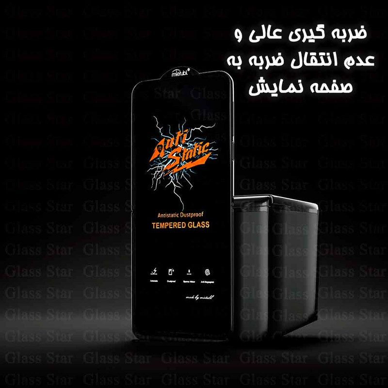 محافظ صفحه نمایش گلس آنتی استاتیک مناسب برای گوشی موبایل سامسونگ Galaxy A35-A55-S23 FE