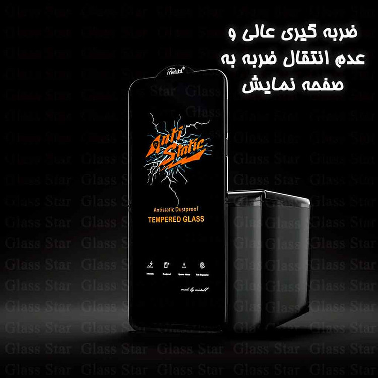 محافظ صفحه نمایش گلس آنتی استاتیک مناسب برای گوشی موبایل سامسونگ Galaxy A35-A55-S23 FE