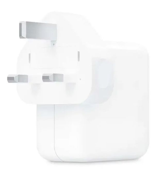 شارژر دیواری 35 وات اپل سه پین مدل Apple A2676 با دو خروجی USB-C (های کپی)
