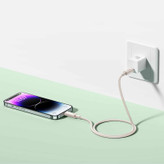 کابل تبدیل USB-C به لایتنینگ بیسوس مدل Habitat Series 20W PD طول 2 متر
