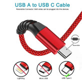 کابل تبدیل USB به USB-C کنفی FAST مدل CA-01V طول 1 متر