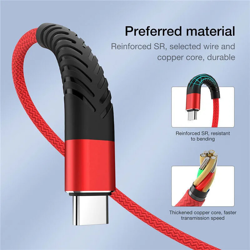 کابل تبدیل USB به USB-C کنفی FAST مدل CA-01V طول 1 متر
