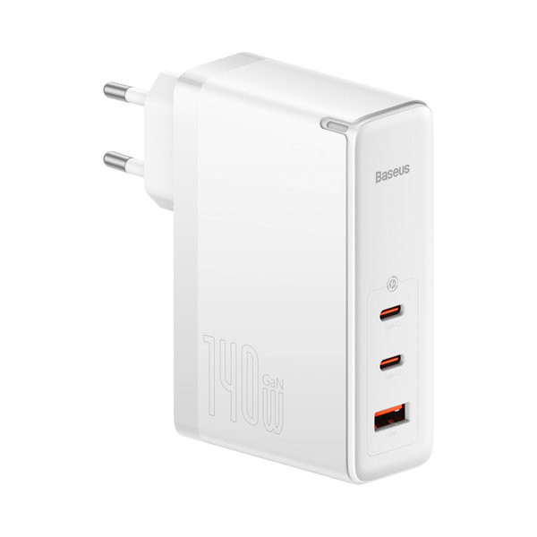 شارژر دیواری 140 وات باسئوس مدل Baseus Ga5 Pro Fast Charger 2C+U 140W EU CCGP10020