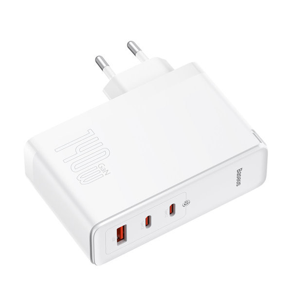 شارژر دیواری 140 وات باسئوس مدل Baseus Ga5 Pro Fast Charger 2C+U 140W EU CCGP10020