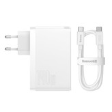شارژر دیواری 140 وات باسئوس مدل Baseus Ga5 Pro Fast Charger 2C+U 140W EU CCGP10020