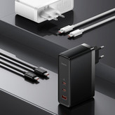 شارژر دیواری 140 وات باسئوس مدل Baseus Ga5 Pro Fast Charger 2C+U 140W EU CCGP10020
