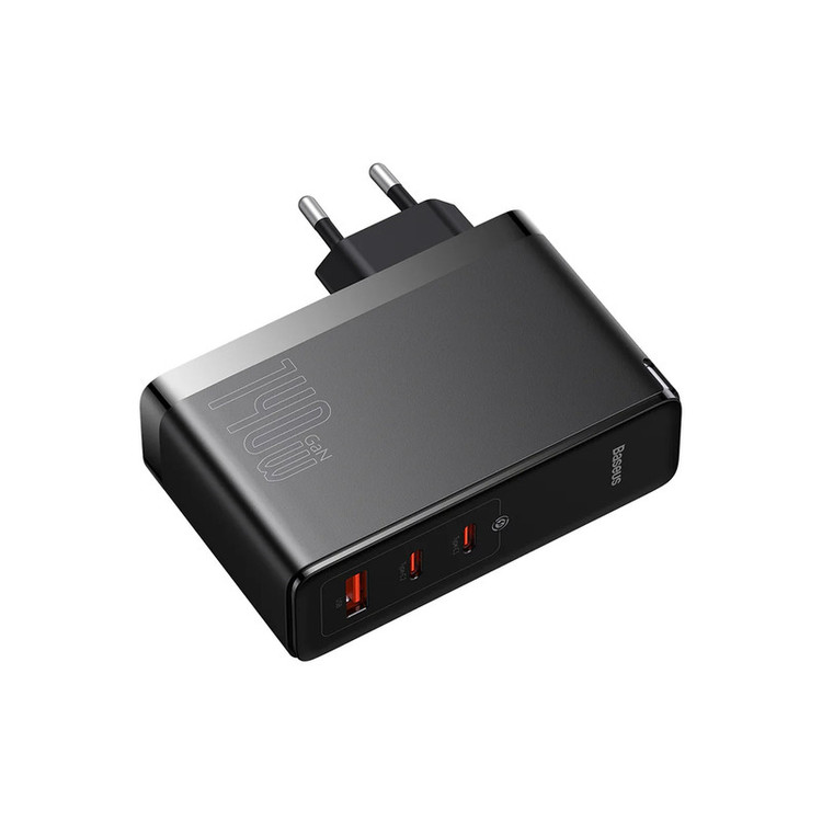شارژر دیواری 140 وات باسئوس مدل Baseus Ga5 Pro Fast Charger 2C+U 140W EU CCGP10020