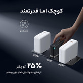 شارژر دیواری 140 وات باسئوس مدل Baseus Ga5 Pro Fast Charger 2C+U 140W EU CCGP10020