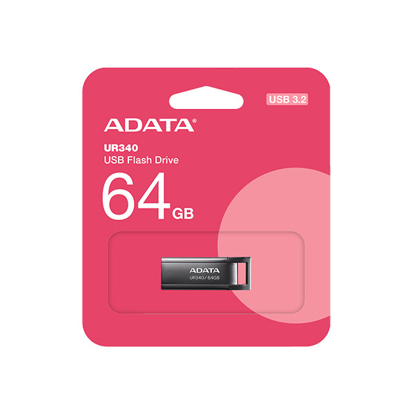 فلش مموری ای دیتا مدل UR340 ظرفیت 64 گیگابایت با رابط USB