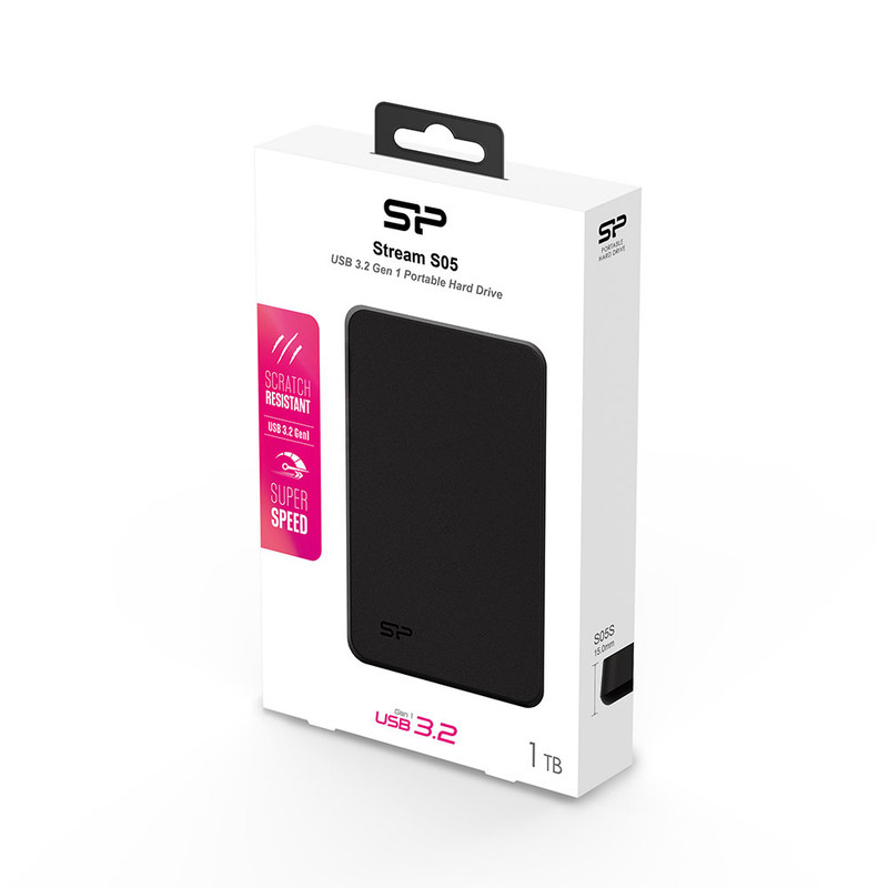 هارد اکسترنال سیلیکون پاور مدل Stream S05 ظرفیت یک ترابایت دارای رابط USB Type-A 3.0