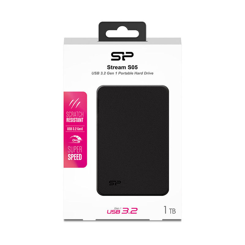 هارد اکسترنال سیلیکون پاور مدل Stream S05 ظرفیت یک ترابایت دارای رابط USB Type-A 3.0