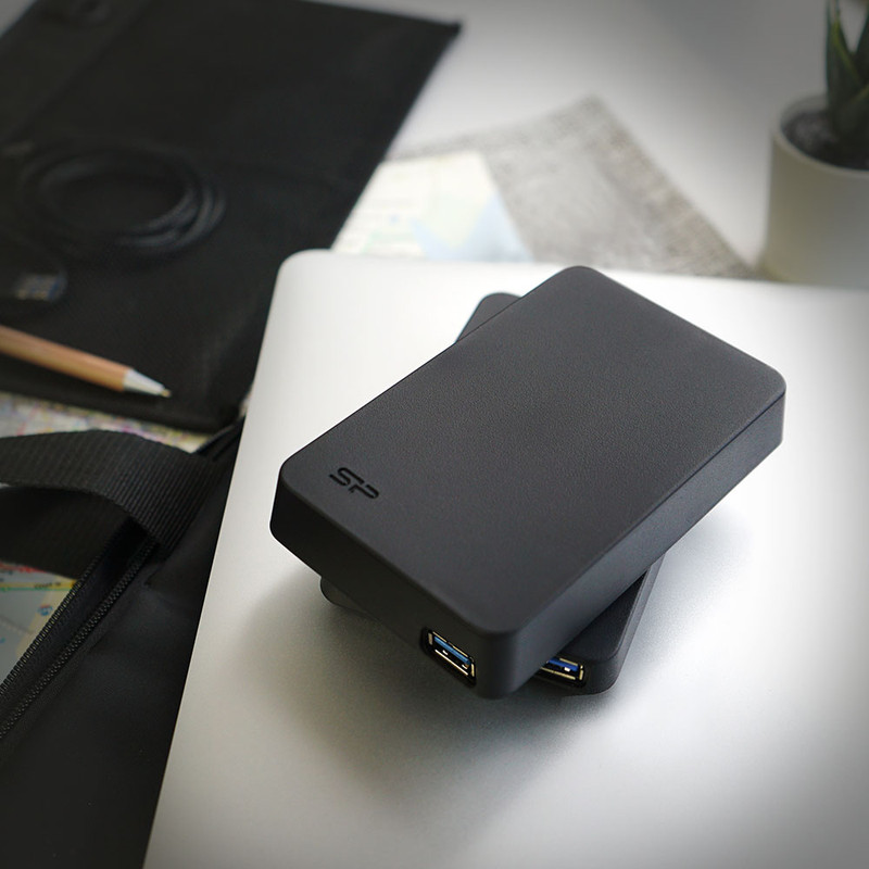 هارد اکسترنال سیلیکون پاور مدل Stream S05 ظرفیت یک ترابایت دارای رابط USB Type-A 3.0