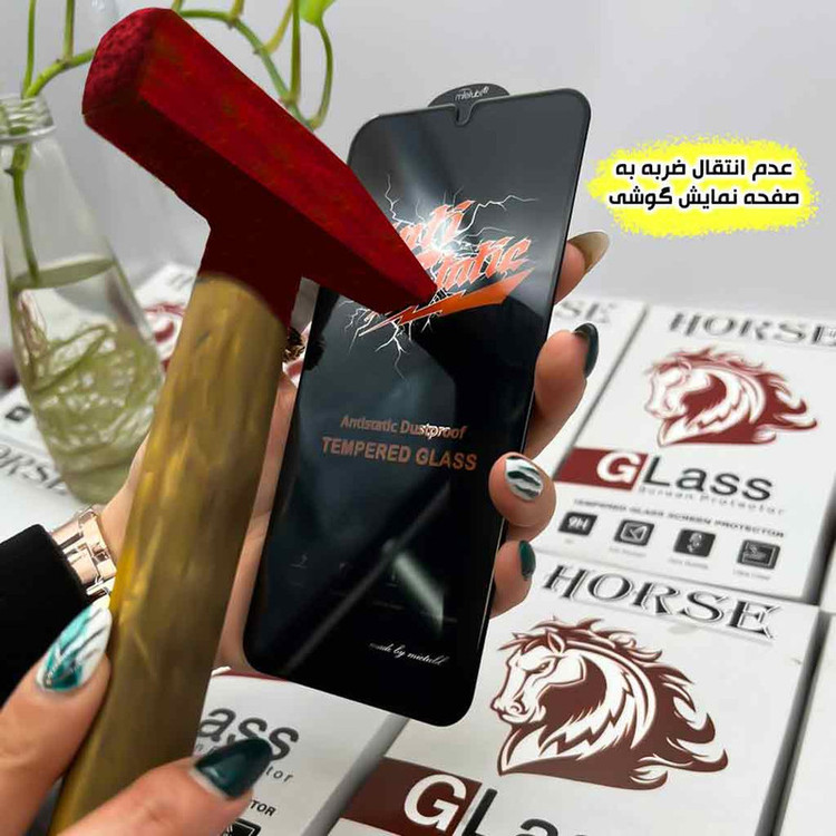 محافظ صفحه نمایش گلس آنتی استاتیک مناسب برای گوشی موبایل اپل iPhone 15/16