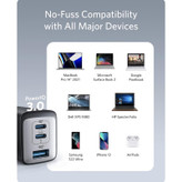 شارژر دیواری 65 وات انکر مدل 2667 Anker با یک خروجی USB و دو خروجی USB-C