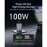 شارژر دیواری 100 وات انکر مدل 2688 Anker با یک خروجی USB و دو خروجی USB-C