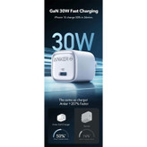 شارژر دیواری 30 وات انکر مدل Anker Zolo Charger 2698