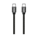 کابل شارژ کنفی USB-C به USB-C بودی مدل Budi DC206TT10B توان 65 وات طول 1 متر