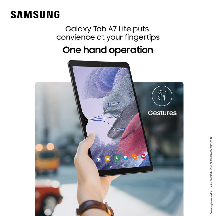 تبلت سامسونگ مدل Galaxy Tab A7 Lite ظرفیت 32 گیگابایت و رم 3 گیگابایت