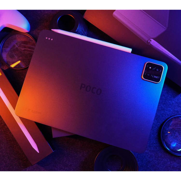 تبلت 11.2 اینچ شیائومی مدل Poco Pad X1 ظرفیت 512 گیگابایت و رم 8 گیگابایت، رزولوشن دوربین ۱۳ مگاپیکسل، پشتیبانی از قلم و کیبورد