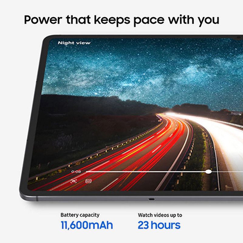 تبلت ۱۴.۶ اینچ سامسونگ مدل Galaxy Tab S11 Ultra ظرفیت 256 گیگابایت و رم 12 گیگابایت، قابلیت پشتیبانی از سیم کارت، رزولوشن دوربین ۱۳ مگاپیکسل، پشتیبانی از قلم و کیبورد