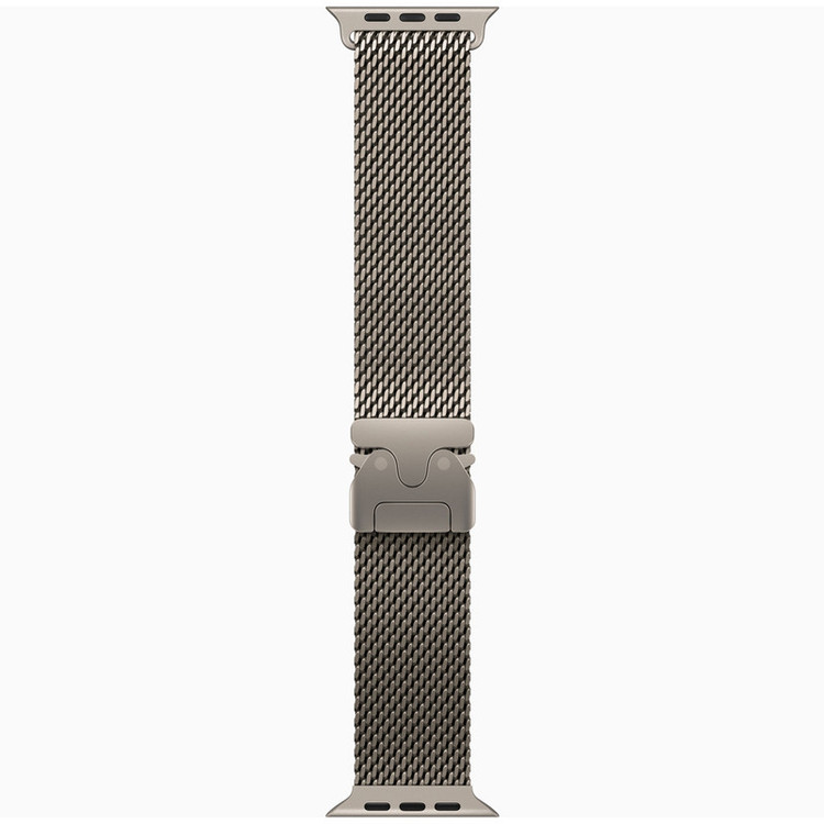 ساعت هوشمند 49 میلی متری اپل مدل Ultra 3 Natural Titanium Case با بند Titanium Milanese
