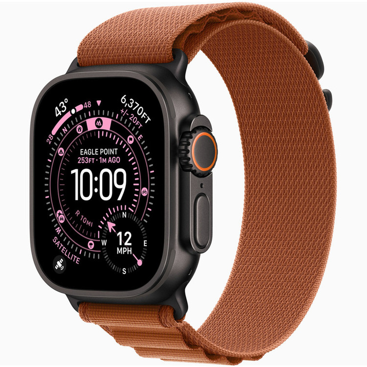 ساعت هوشمند 49 میلی متری اپل مدل Ultra 3 Black Titanium Case با بند Alpine