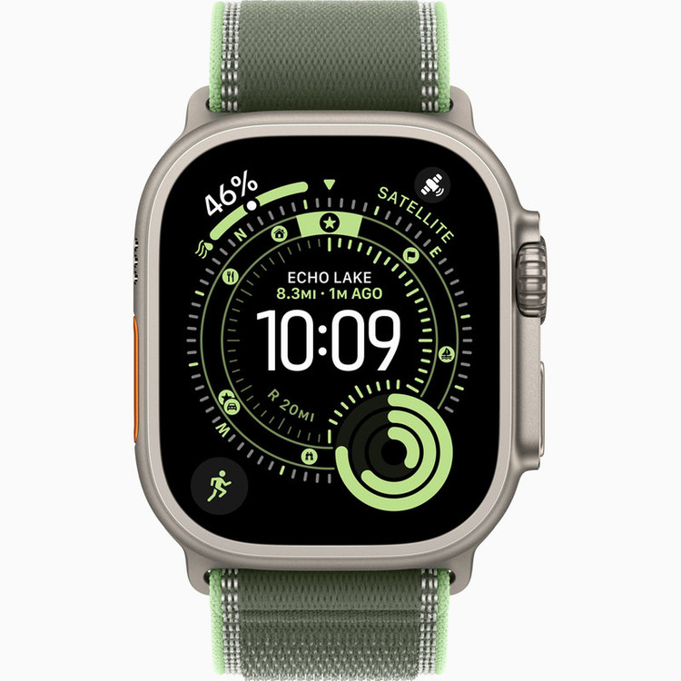 ساعت هوشمند 49 میلی متری اپل مدل Ultra 3 Natural Titanium Case با بند Trail