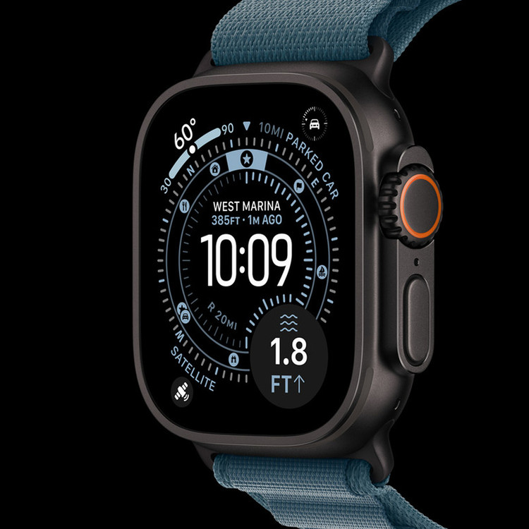 ساعت هوشمند 49 میلی متری اپل مدل Ultra 3 Natural Titanium Case با بند Alpine Loop