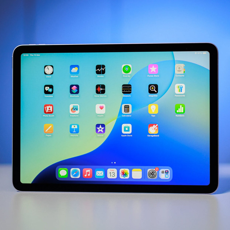 تبلت 11 اینچ اپل مدل iPad Air 2026 M4 Wi-Fi ظرفیت 512 گیگابایت و رم 12 گیگابایت، رزولوشن دوربین اصلی ۱۲ مگاپیکسل، پشتیبانی از قلم و کیبورد