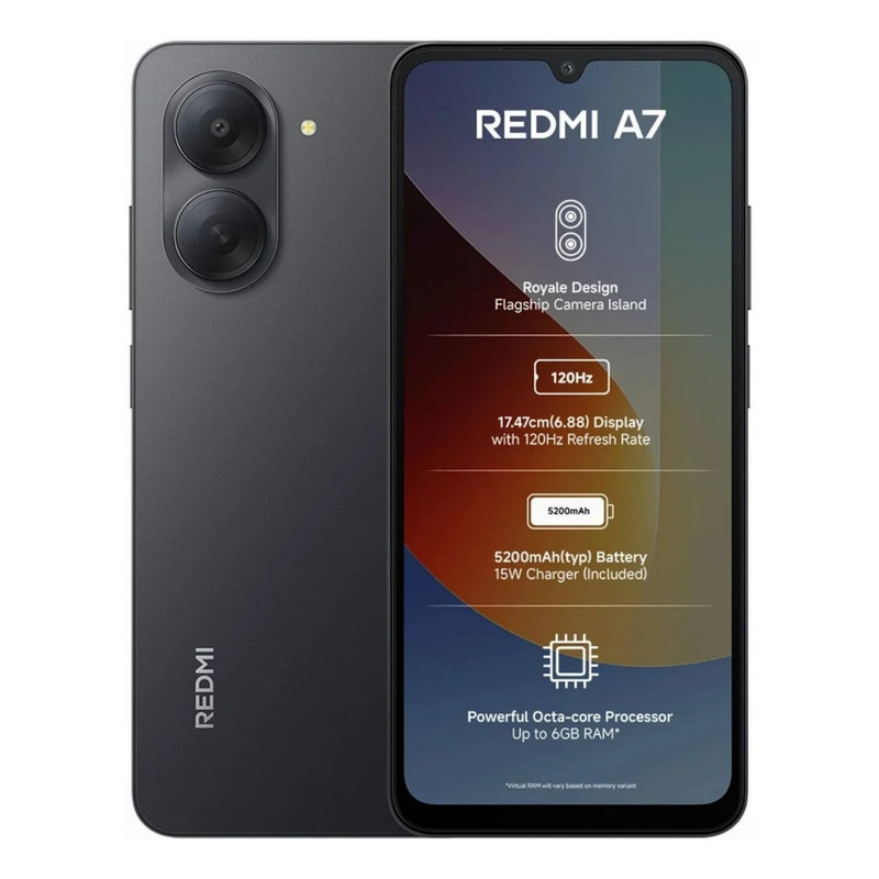 گوشی موبایل شیائومی مدل Redmi A7 دو سیم کارت ظرفیت 64 گیگابایت و رم 3 گیگابایت